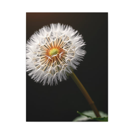 Dandelion Flower Art Refined Canvas Wall Art & Canvas Print