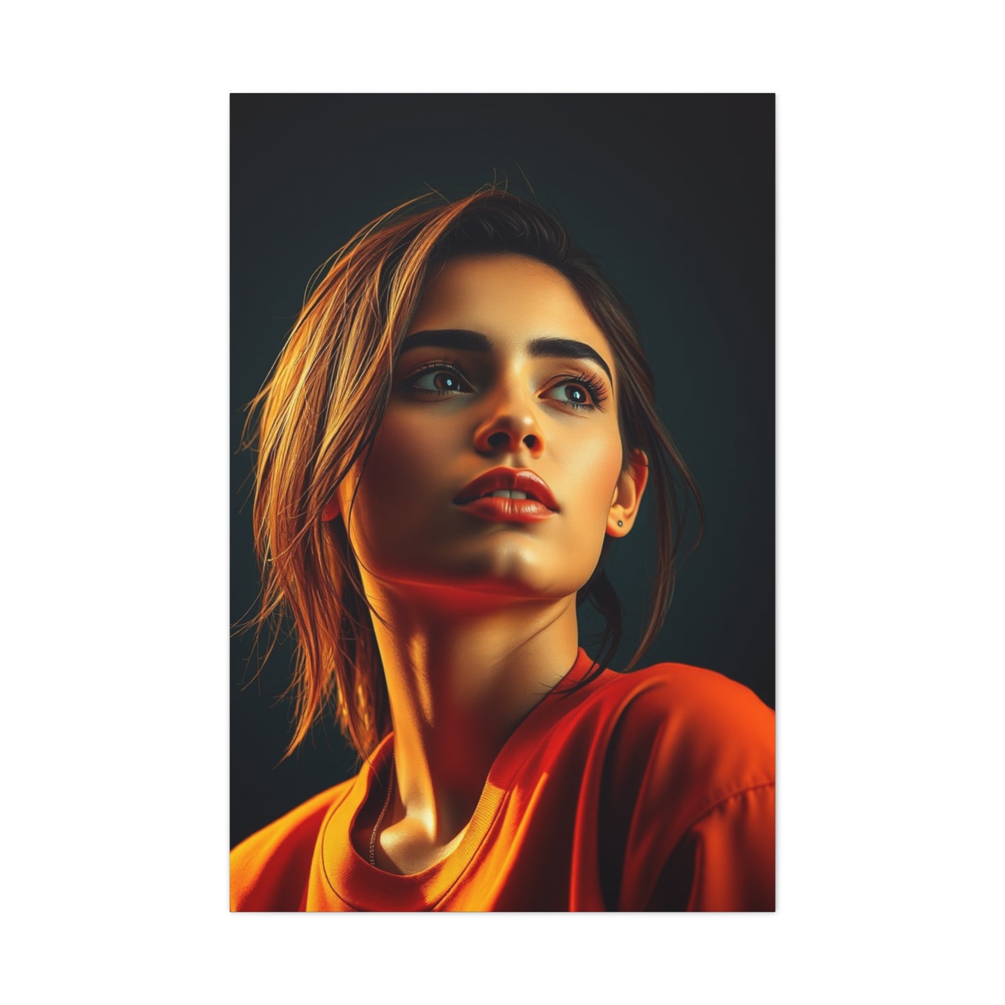 Supreme Pop of Orange Art Collection Wall Art & Canvas Print