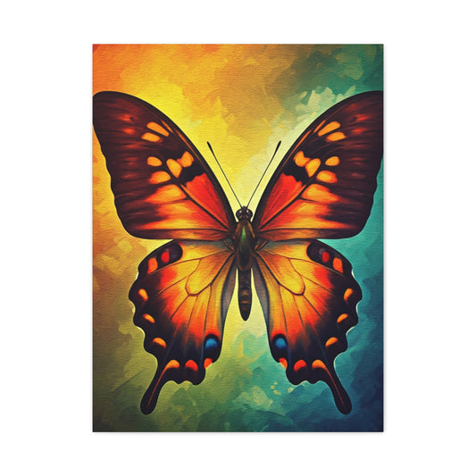 Fiery Monarch Butterfly Spectrum Wall Art & Canvas Prints