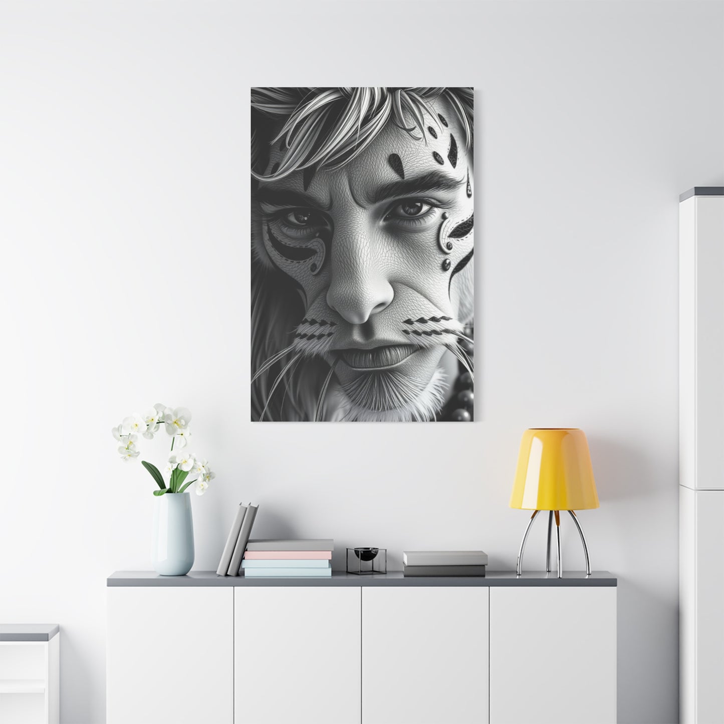 Masterpiece Black and White Illustrations Art Vision Wall Art & Canvas Print