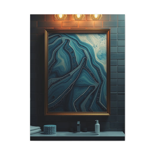 Aqua Serenity Canvas
