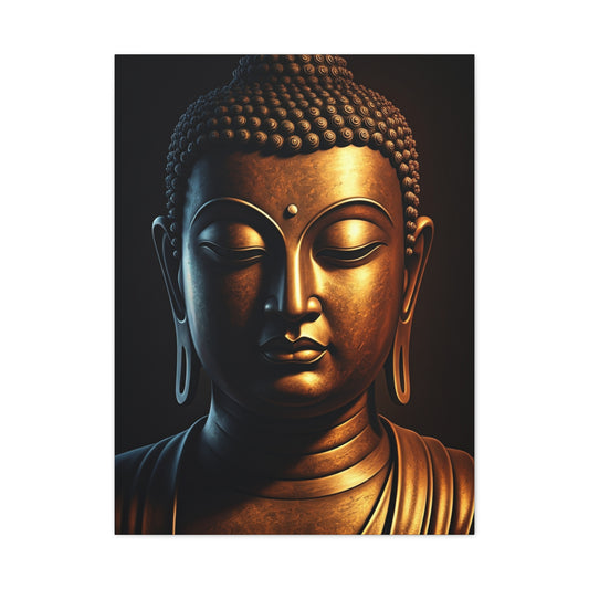 Golden Spark Buddha Meditation Wall Art & Canvas Prints