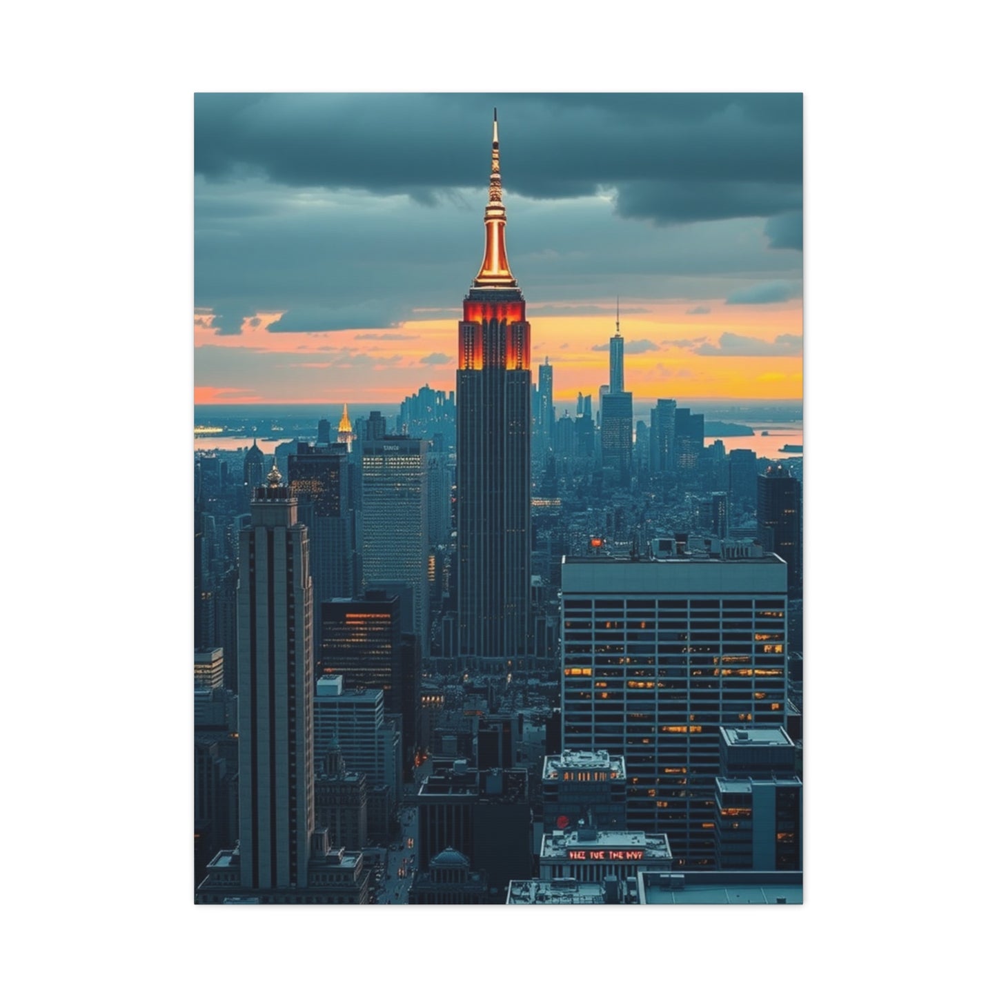Supreme NYC Skyline Art Collection Wall Art & Canvas Print