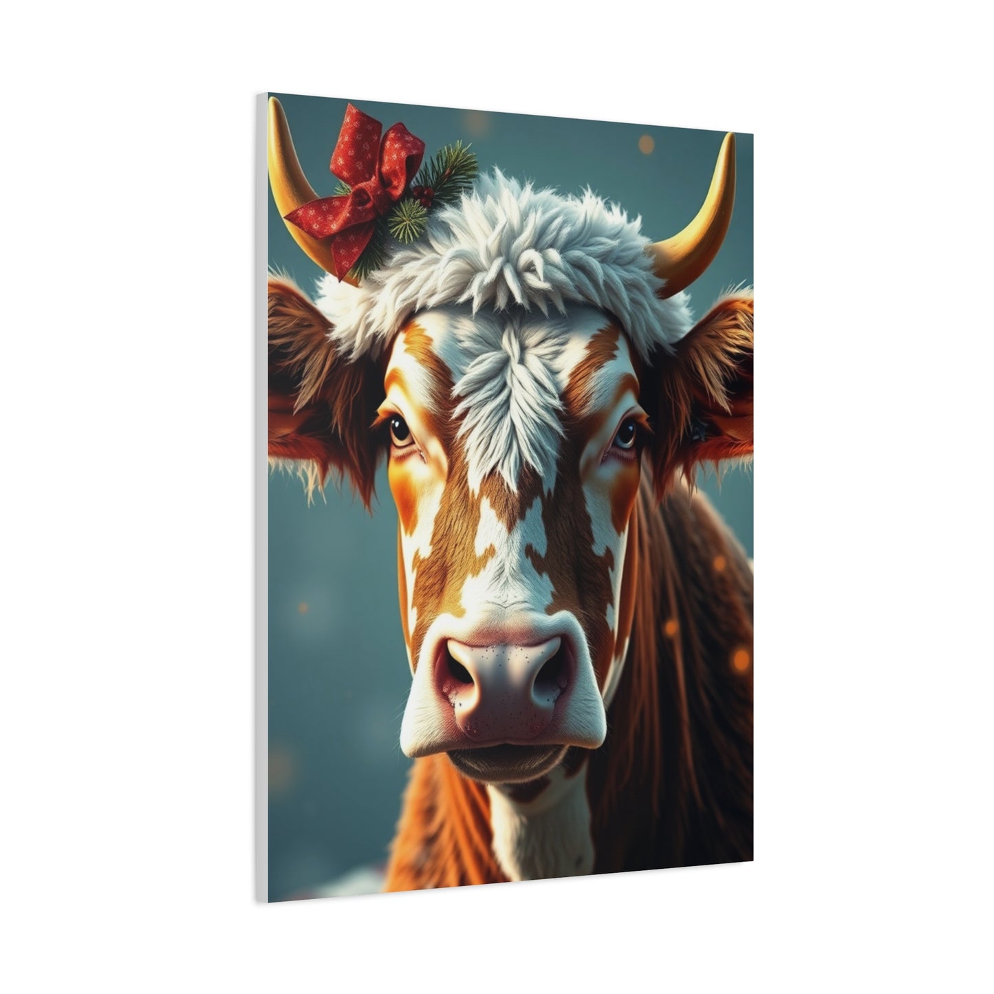 Masterpiece Christmas Cow Art Vision Wall Art & Canvas Print