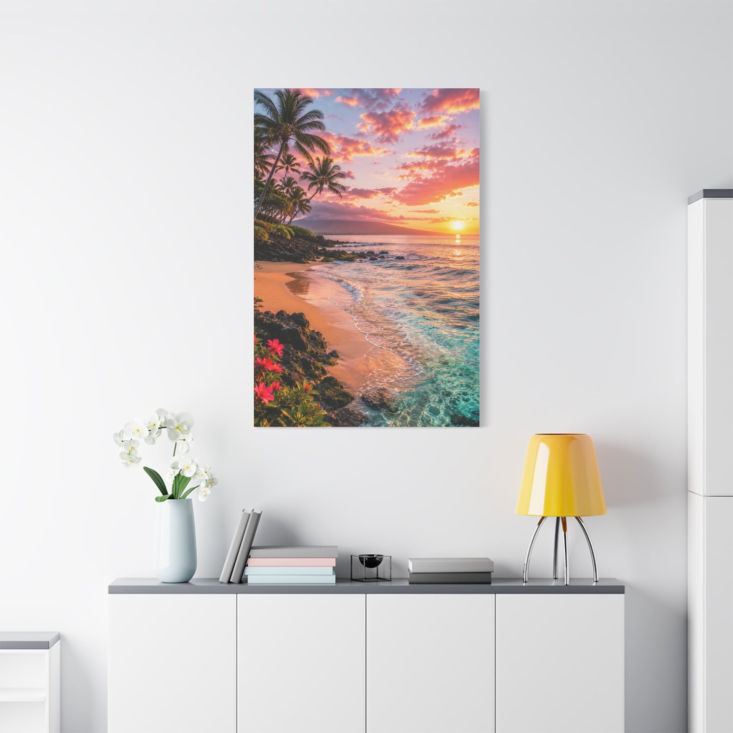 Maui Tropical Sunrise Shoreline Wall Art & Canvas Print