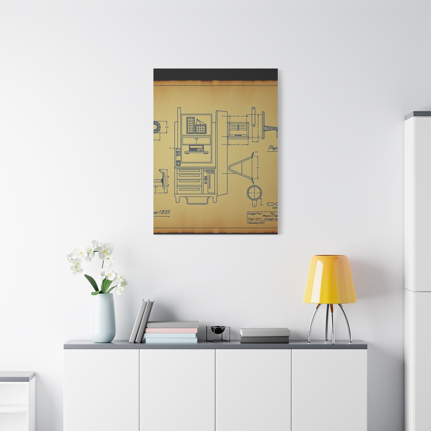 Elite Blueprint & Patent Sketches Art Vision Wall Art & Canvas Print