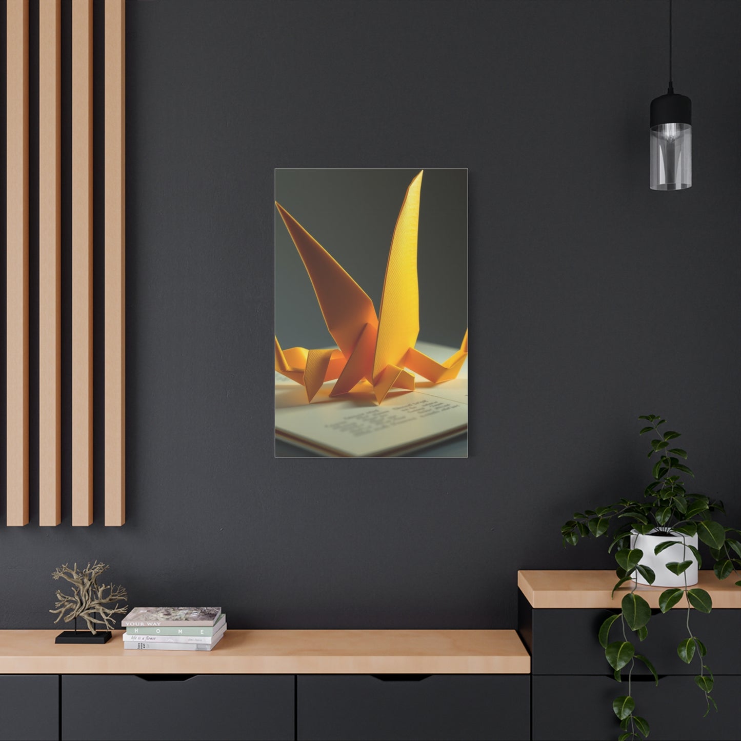 Origami Enchantment Canvas Wall Art & Canvas Print