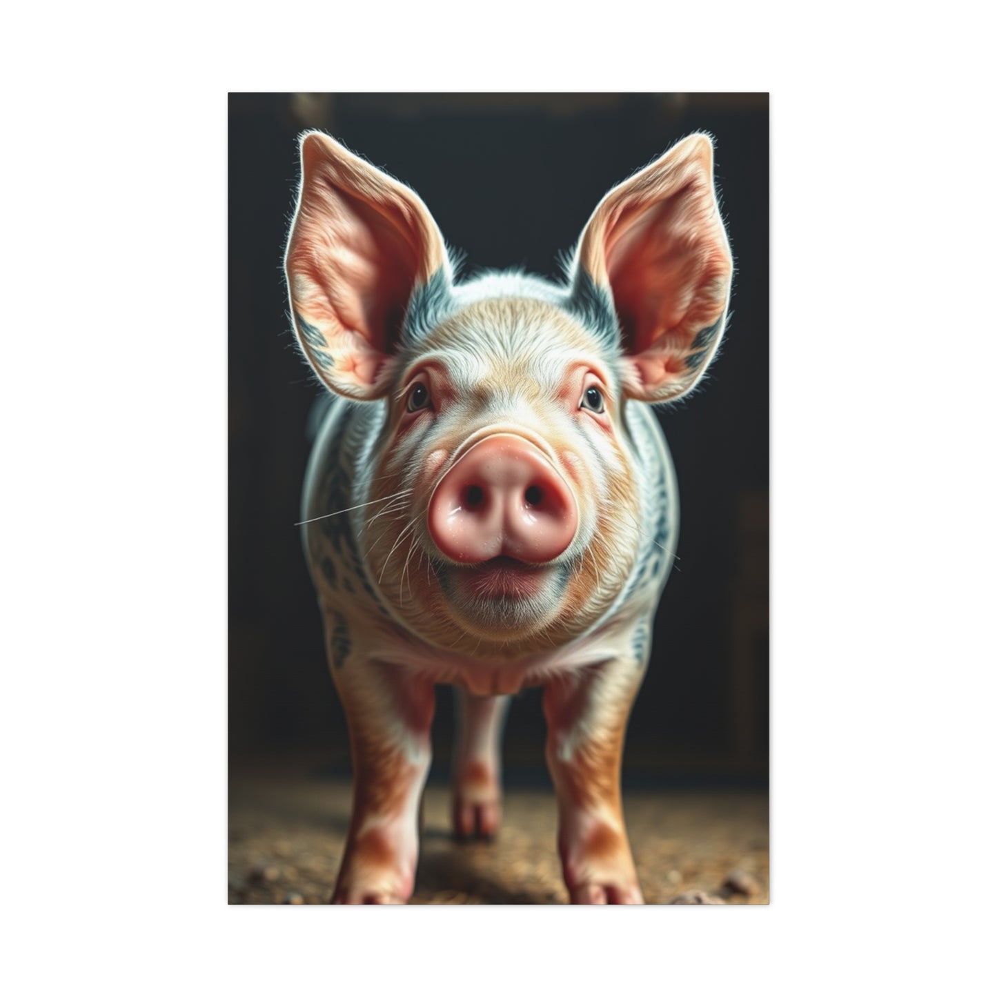 Pig Art Refined Canvas Wall Art & Canvas Print