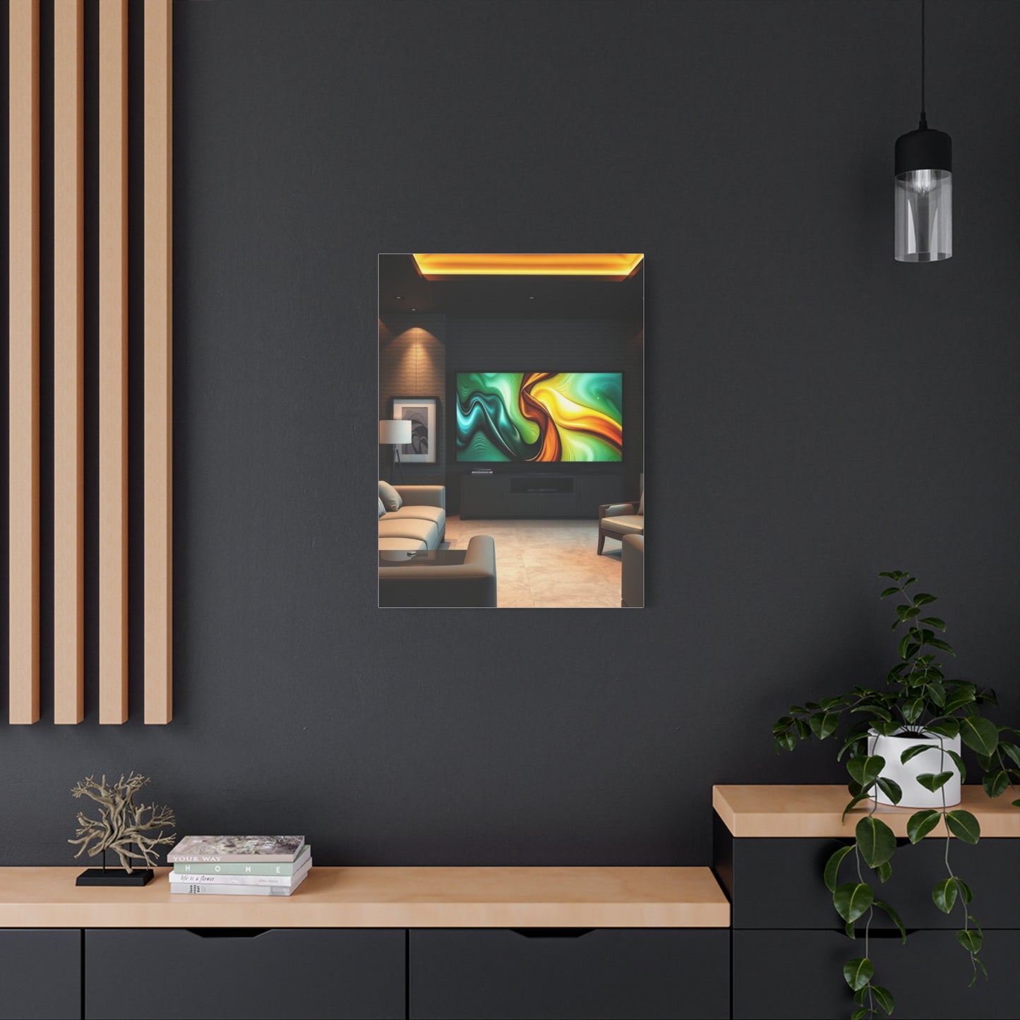 Masterpiece Home Theatre Decor Art Vision Wall Art & Canvas Print