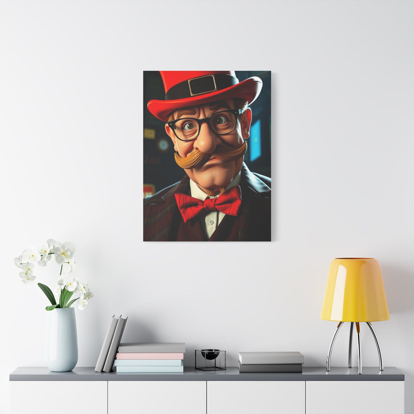 Rich Uncle Pennybags Art Refined Canvas Wall Art & Canvas Print