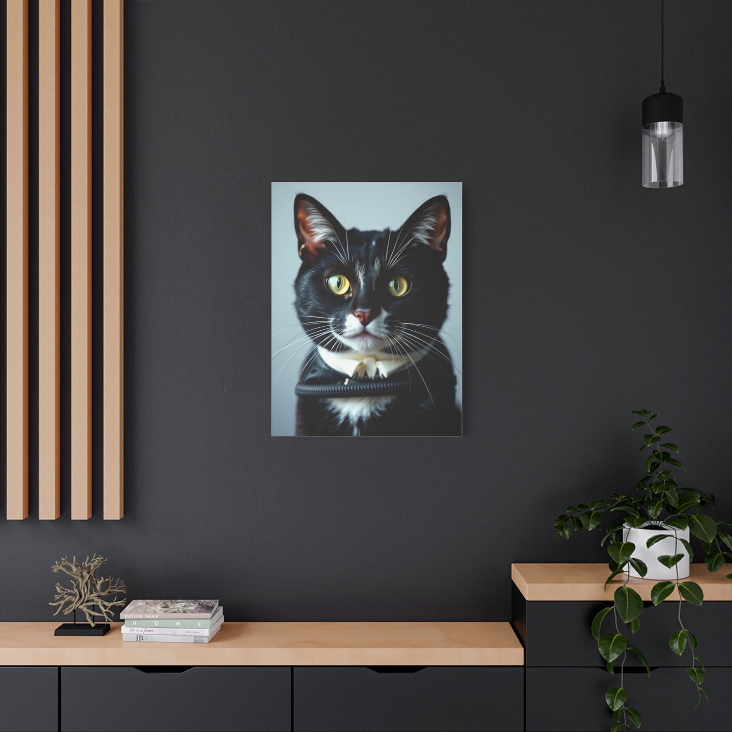 Tuxedo Cat Art Luxury Canvas Wall Art & Canvas Print