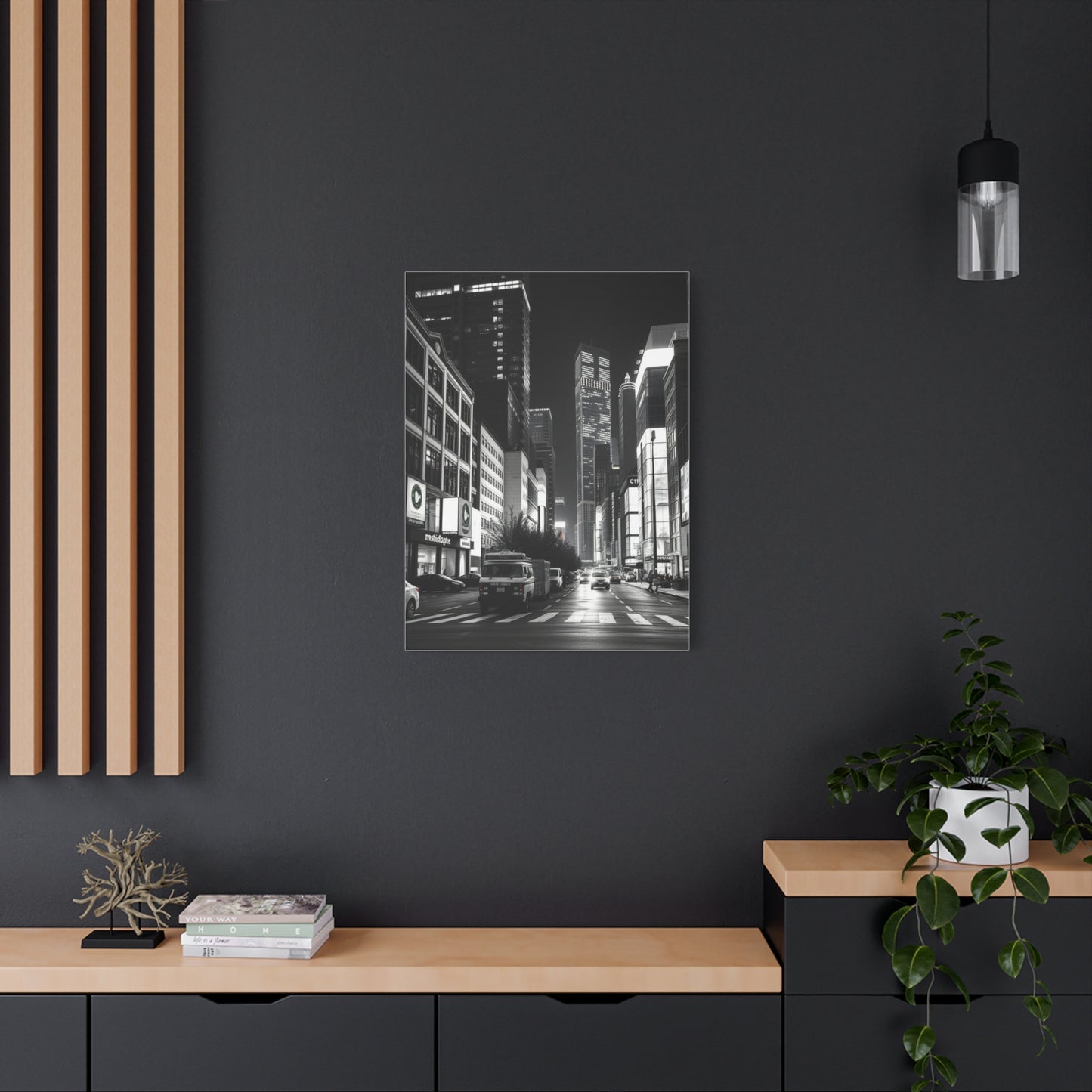 Vision Black & White Cityscapes Art Art Wall Art & Canvas Print