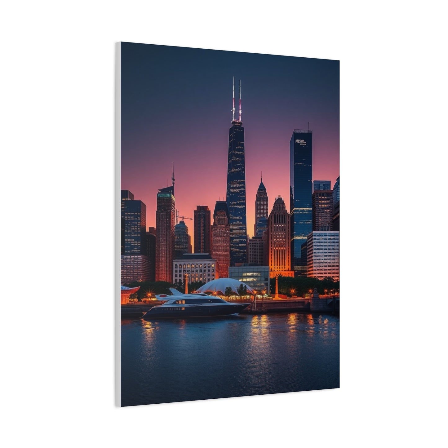 Elite Chicago Skylines Art Vision Wall Art & Canvas Print