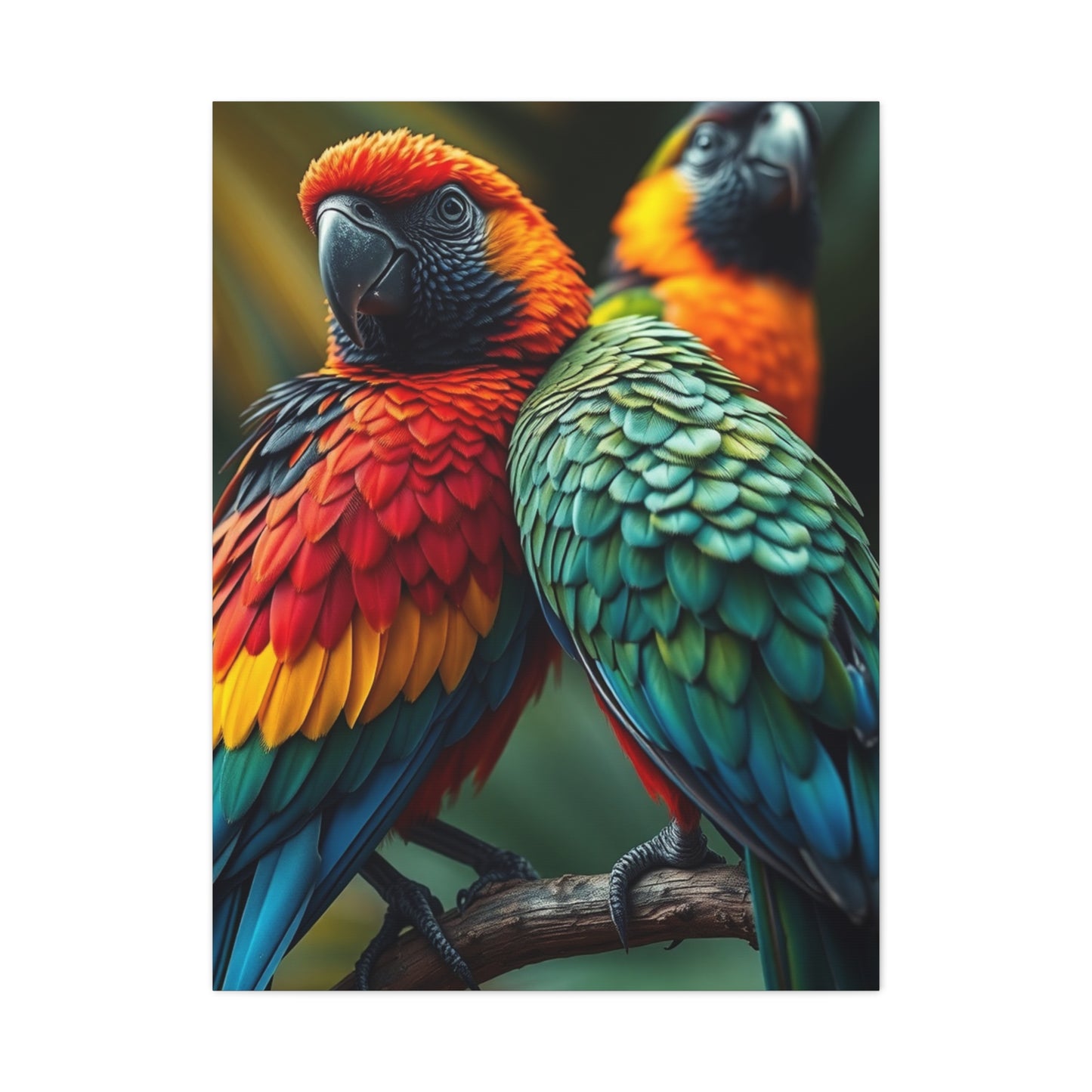 Tropical Birds Art Supreme Gallery Wall Art & Canvas Print