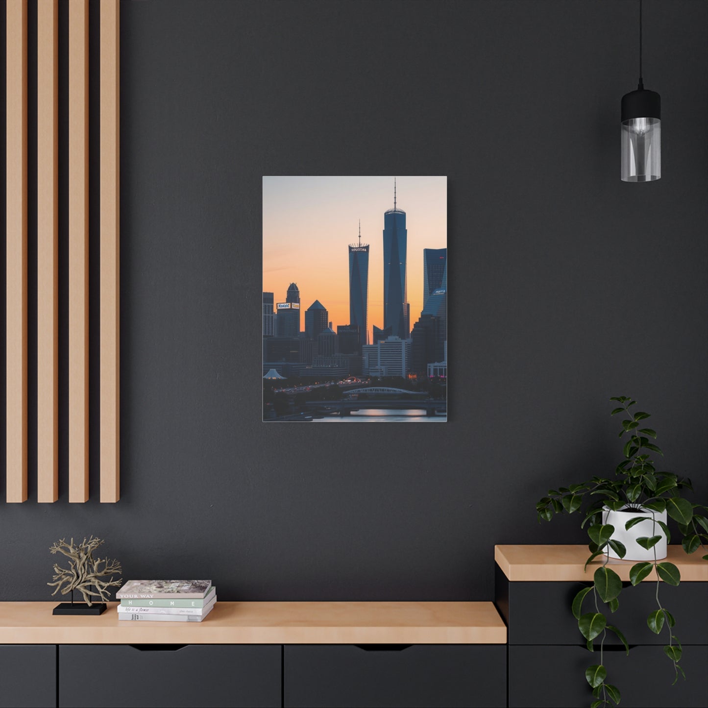 Houston Skylines Art Refined Canvas Wall Art & Canvas Print