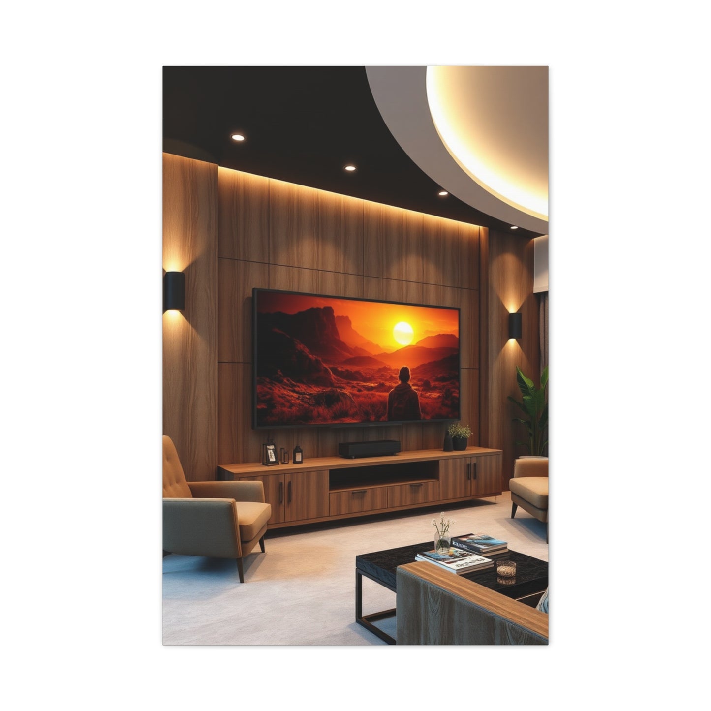 Home Theatre Decor Art Luxury Canvas Wall Art & Canvas Print