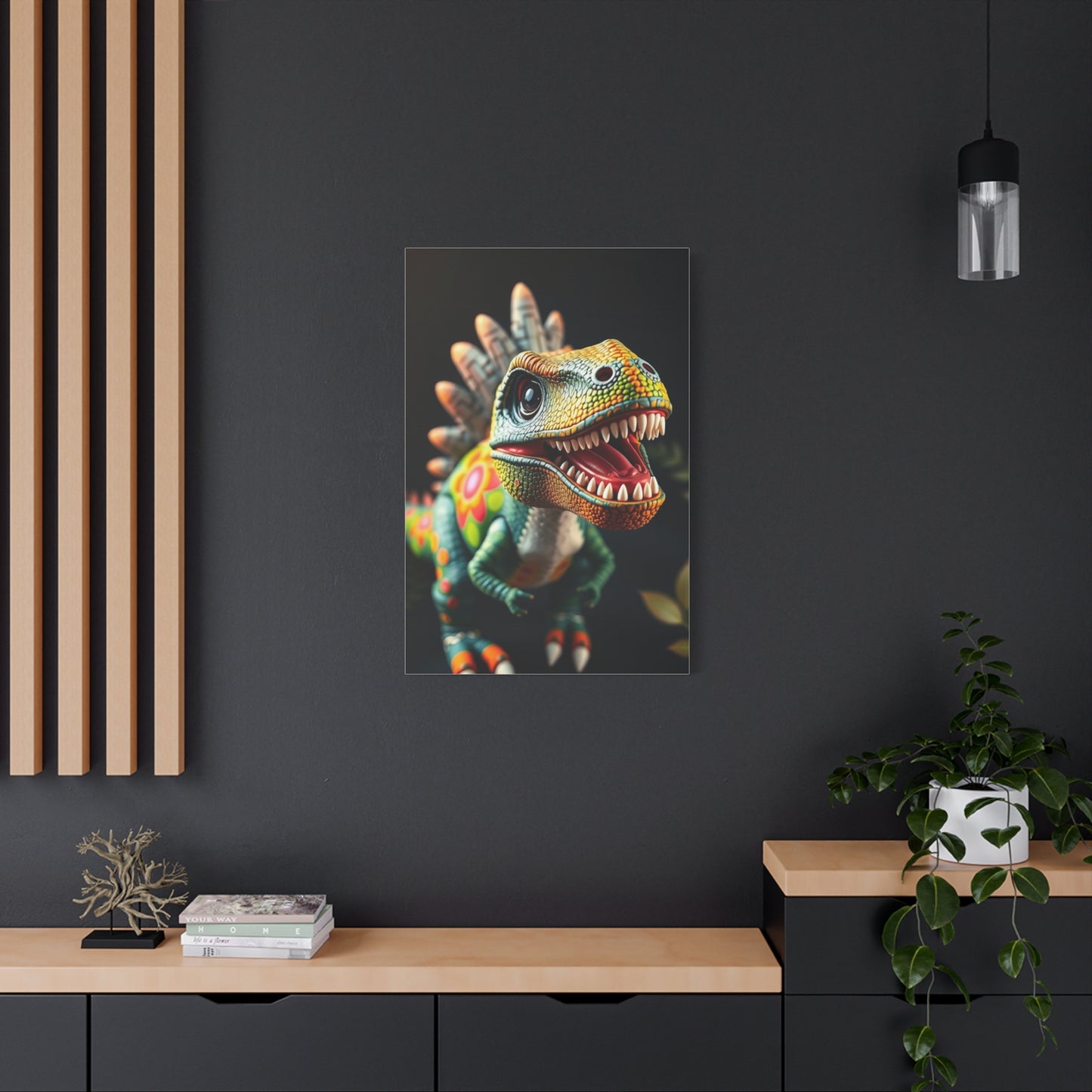 Kid’s Dinosaur Art Refined Canvas Wall Art & Canvas Print