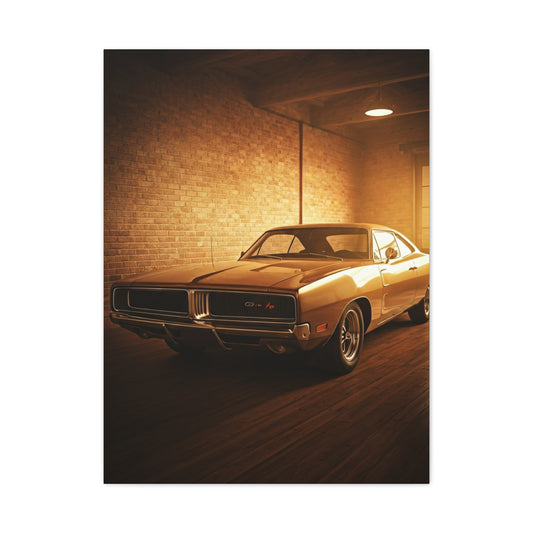 Dodge Charger R/T Restoration Garage Wall Art & Canvas Prints
