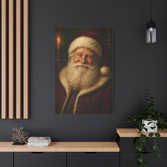Grand Heirloom Santa Portrait Wall Art & Canvas Print