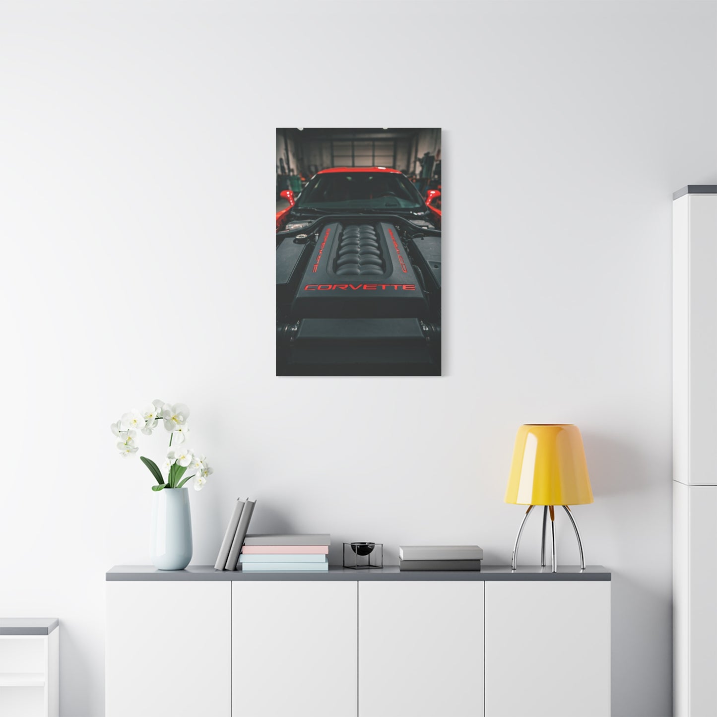 Chevrolet Corvette C6 Engine Bay Performance Detail Wall Art & Canvas Prints
