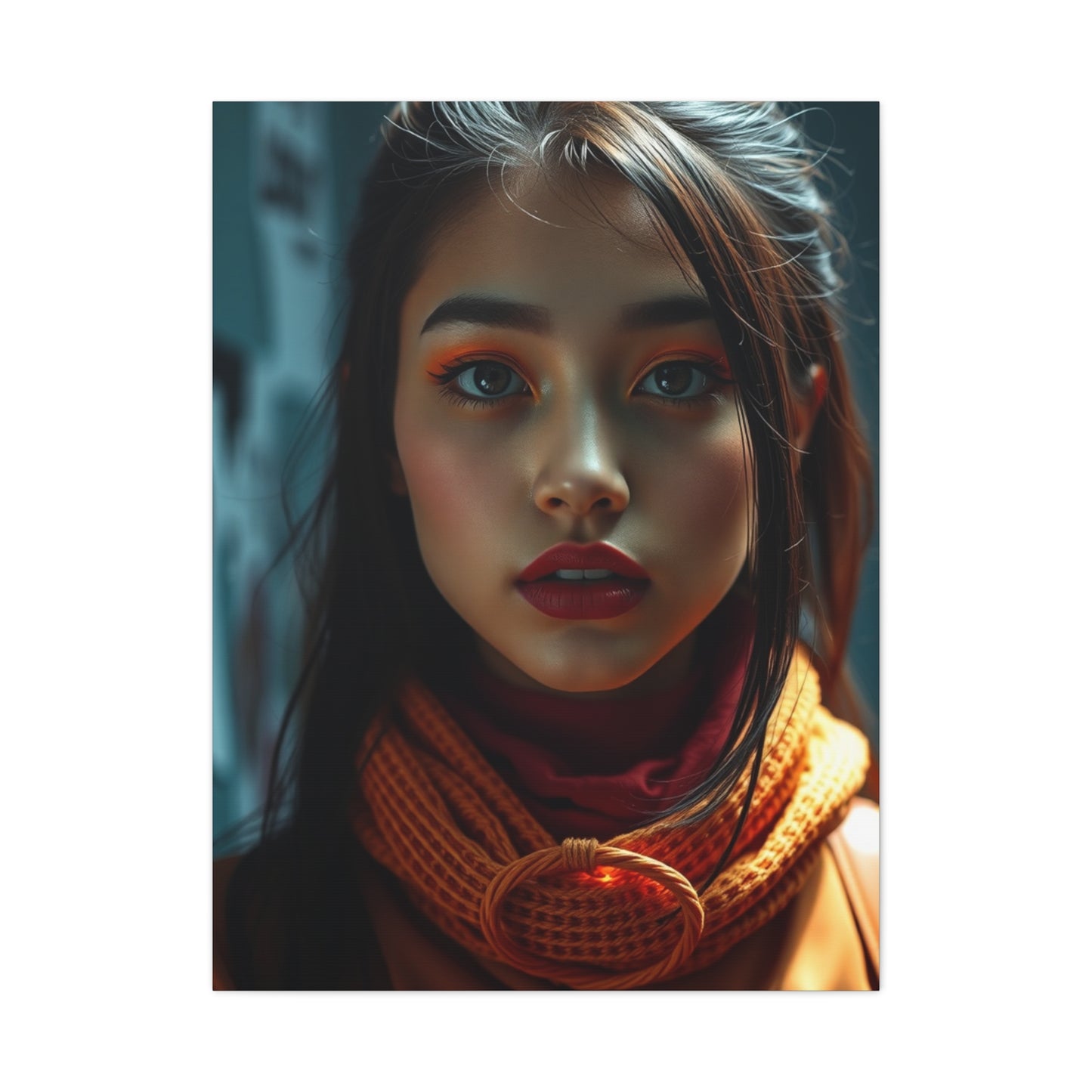 Masterpiece Pop of Orange Art Vision Wall Art & Canvas Print