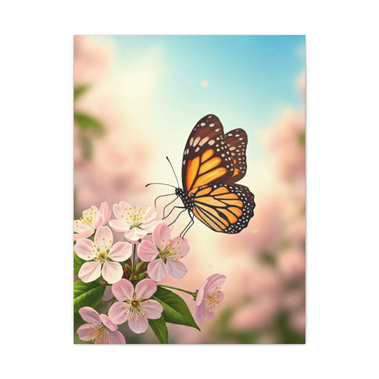 Spring Blossom Butterfly Wall Art & Canvas Prints