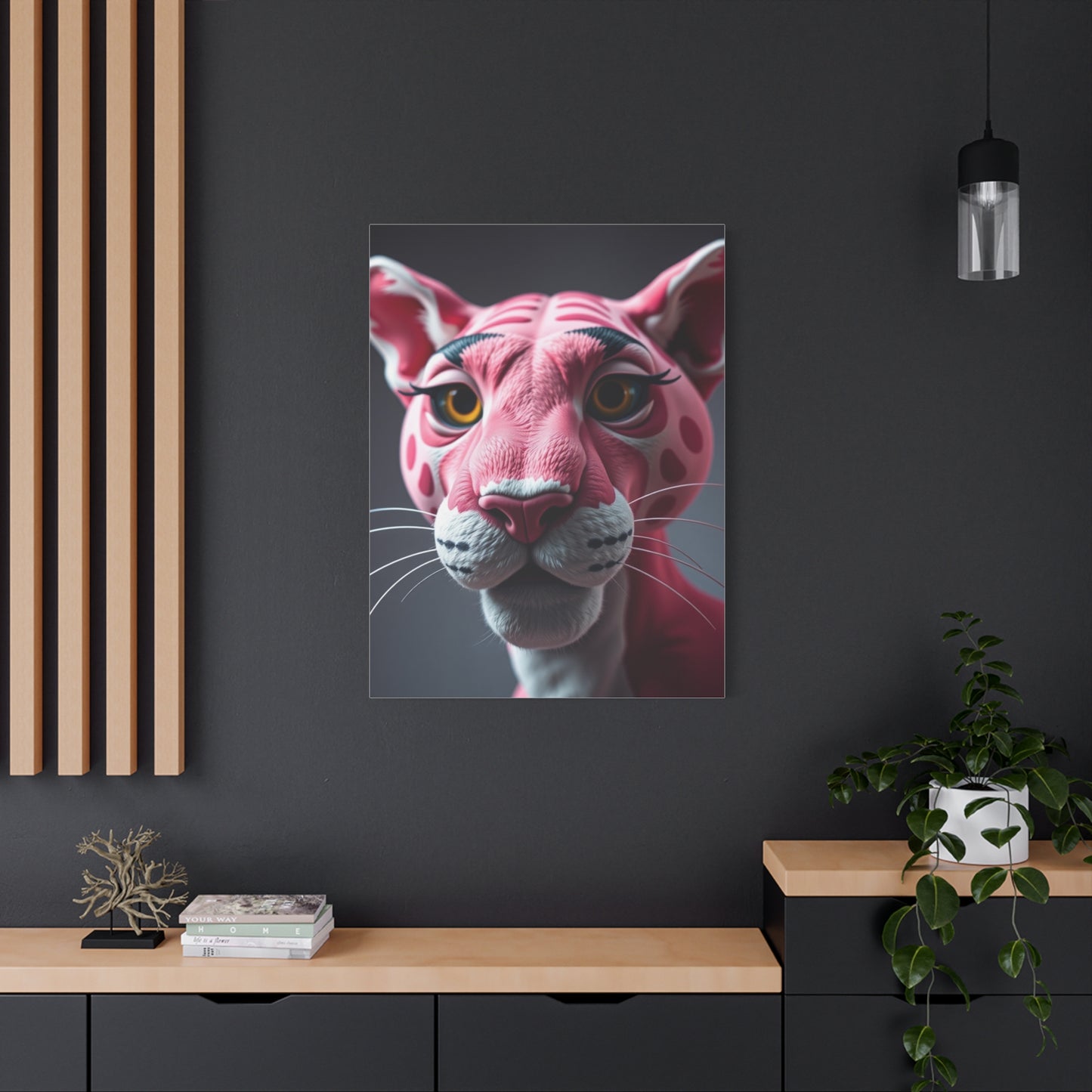 Pink Majesty Panther Wall Art Wall Art & Canvas Print