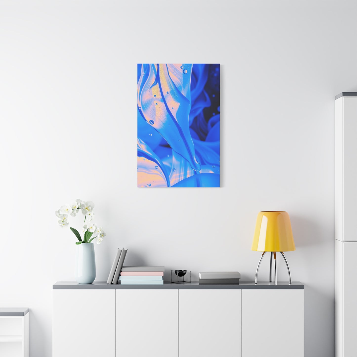 Vision Blue Abstract Art Art Wall Art & Canvas Print
