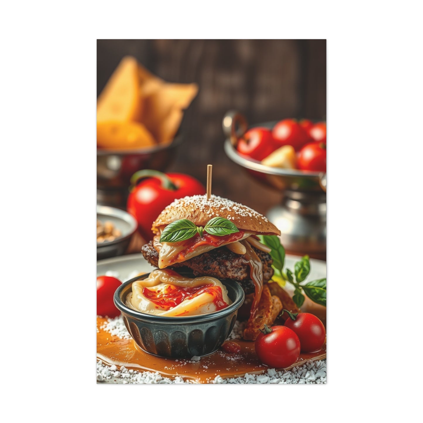 Italian Food Art Luxury Canvas Wall Art & Canvas Print