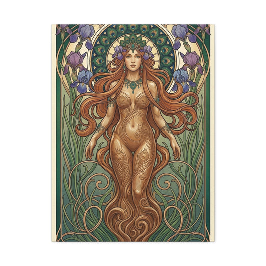 Art Nouveau Goddess Figure Wall Art & Canvas Print