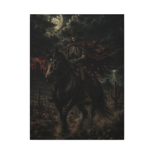 Storm Rider Gothic Western Scene Wall Art & Canvas Print
