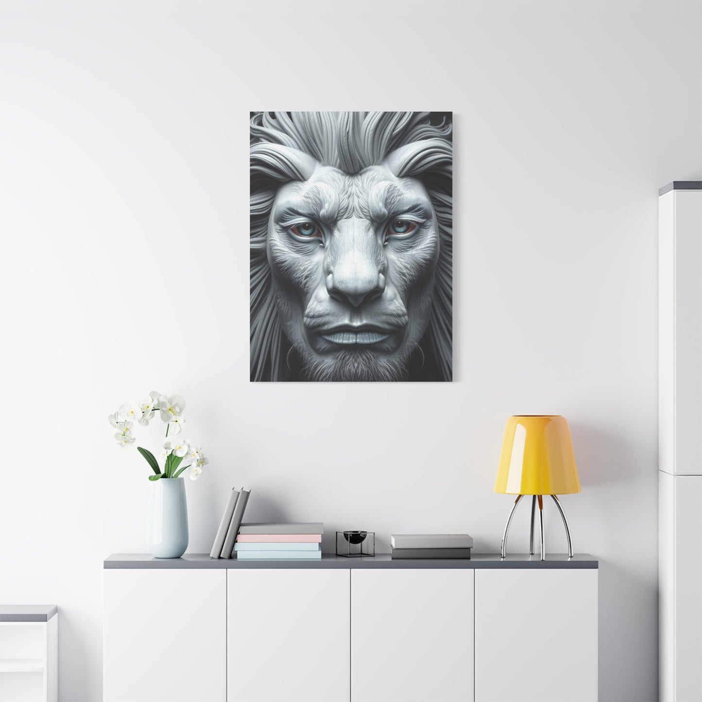 Supreme Gray & White Art Collection Wall Art & Canvas Print