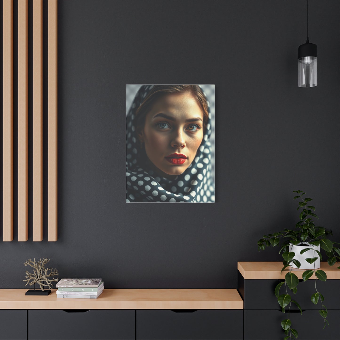 Polka Dot Pattern Art Refined Canvas Wall Art & Canvas Print