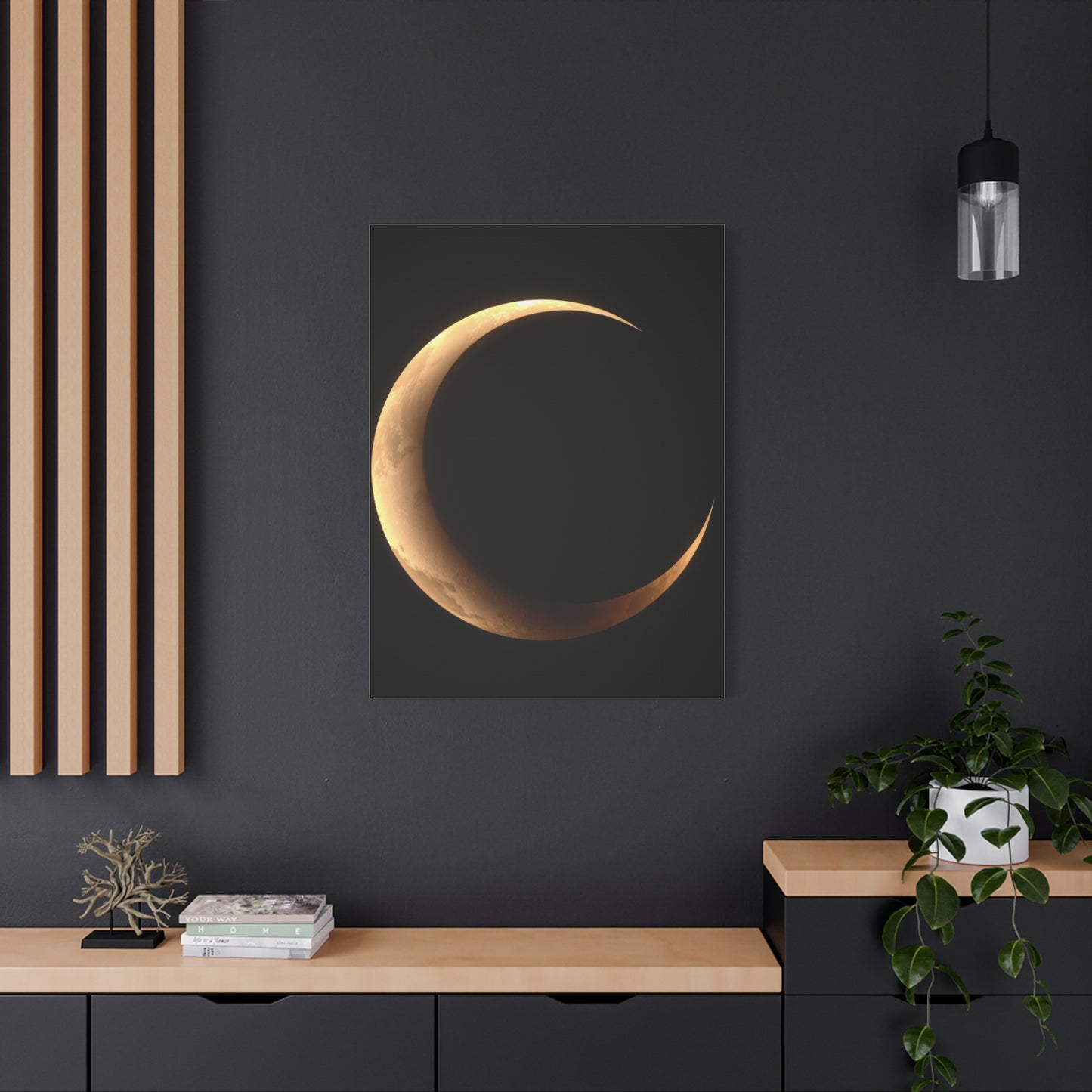 Masterpiece Crescent Moon Art Vision Wall Art & Canvas Print