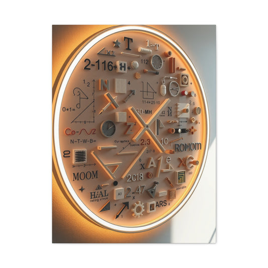 Modern Math Art for Creative Spaces Refined Canvas Wall Art & Canvas Print