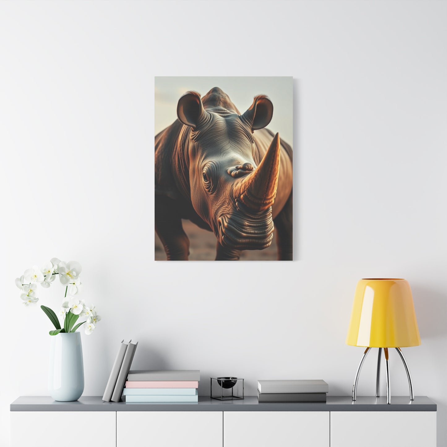 Elite Rhinoceros Art Vision Wall Art & Canvas Print