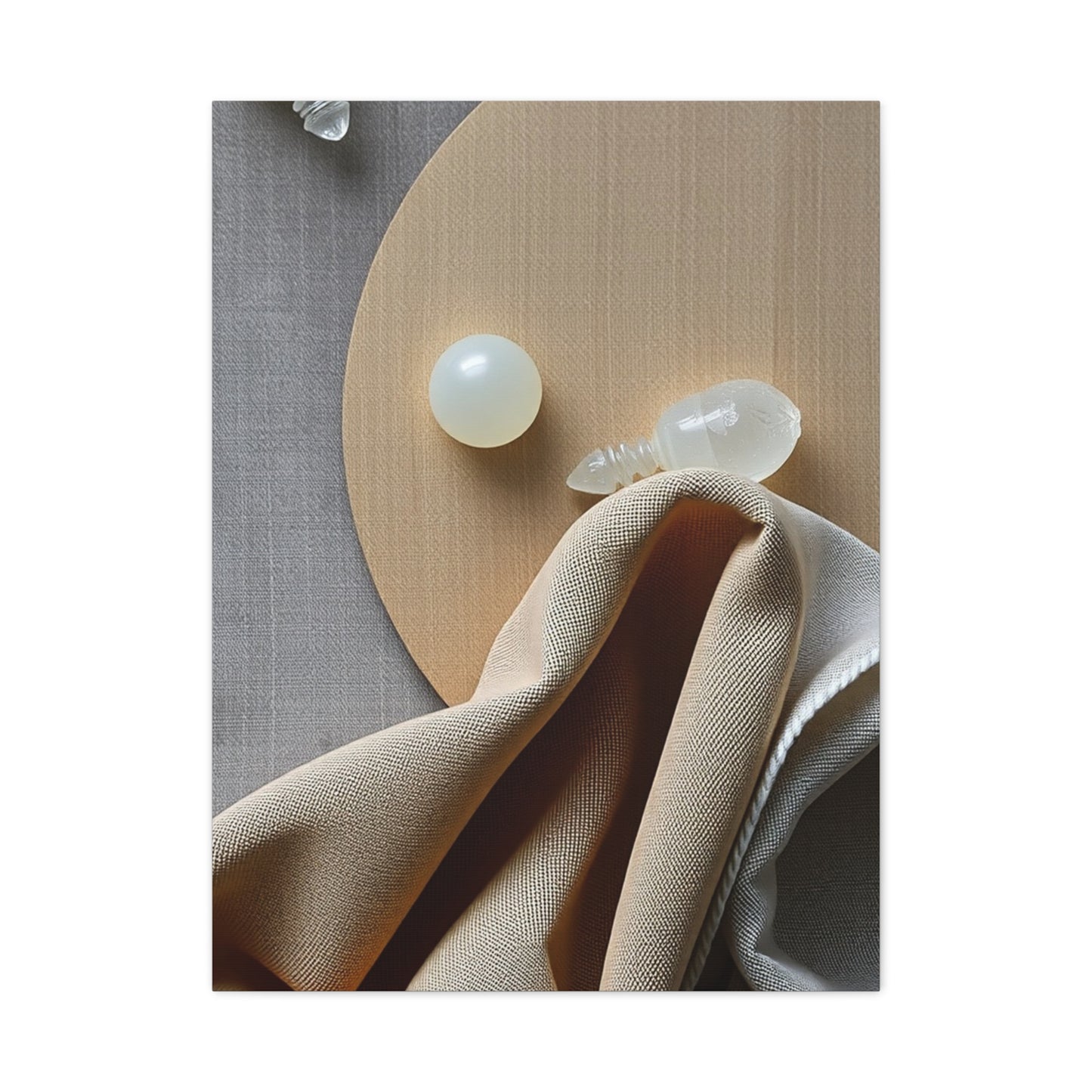 Supreme Taupe, Linen, and Gray Art Collection Wall Art & Canvas Print