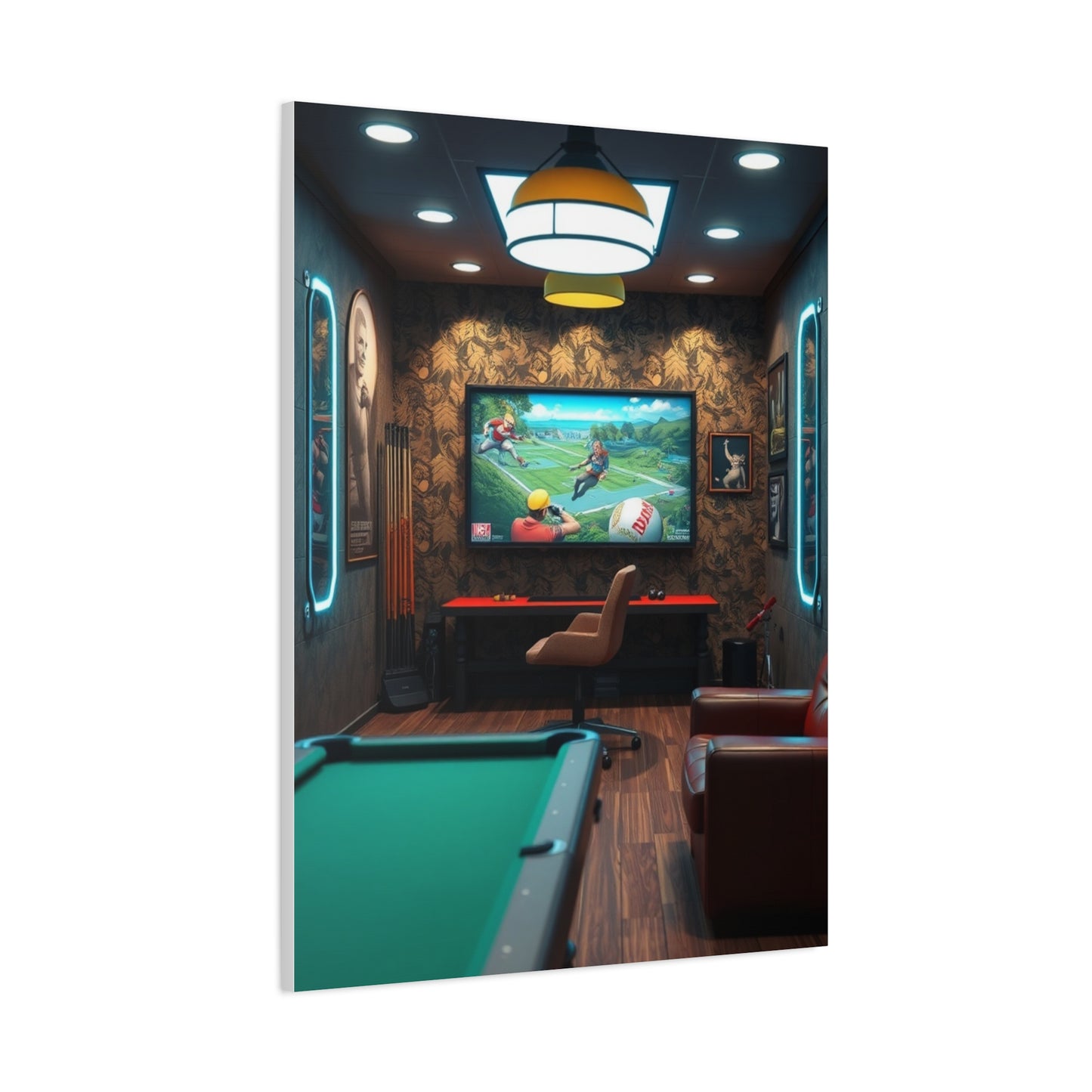 Masterpiece Game Room Art Vision Wall Art & Canvas Print