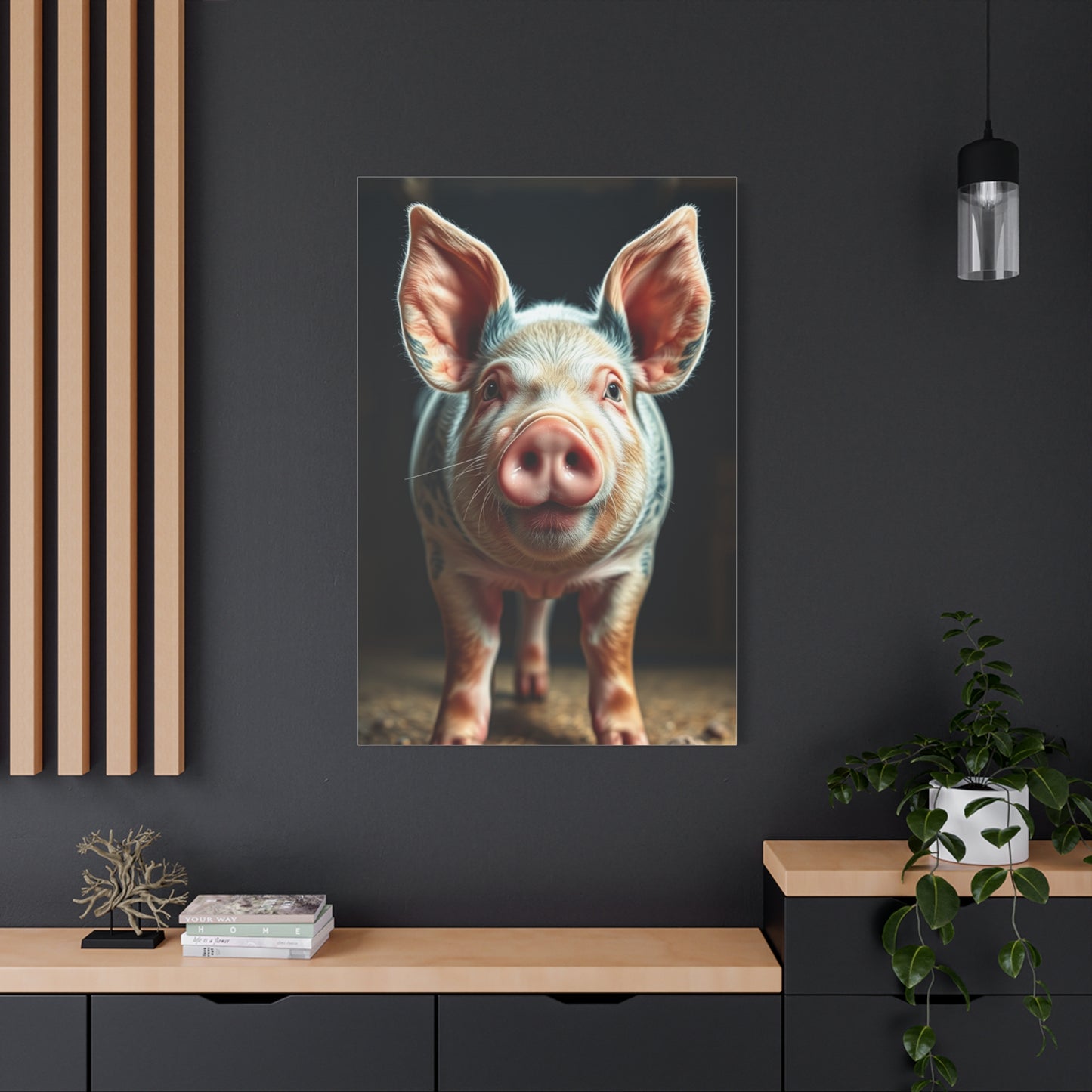 Pig Art Refined Canvas Wall Art & Canvas Print