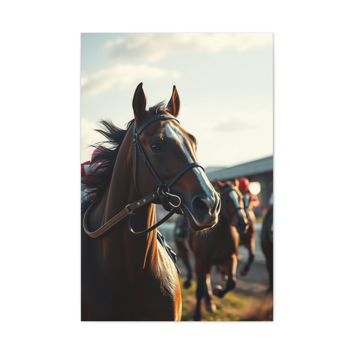 Masterpiece Horse Racing Art Vision Wall Art & Canvas Print