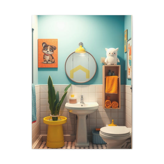 Supreme Kid’s Bathroom Art Collection Wall Art & Canvas Print