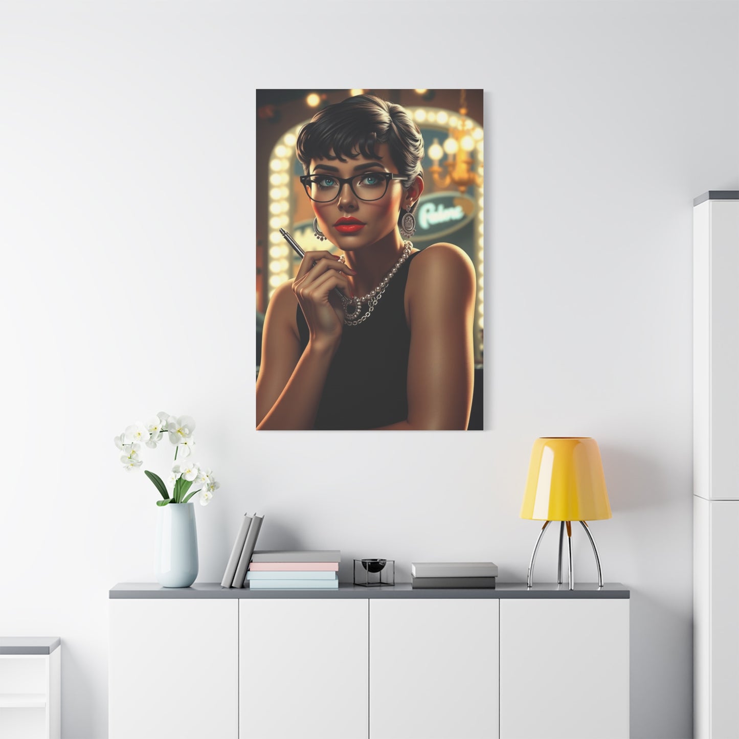 Vision Breakfast At Tiffany’s Characters Art Art Wall Art & Canvas Print