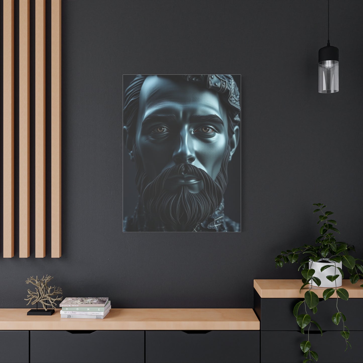 Supreme Charcoal, Onyx, and Ivory Art Collection Wall Art & Canvas Print