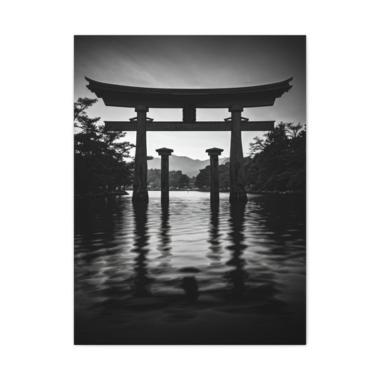 Torii Gate Reflection Serenity Wall Art & Canvas Prints