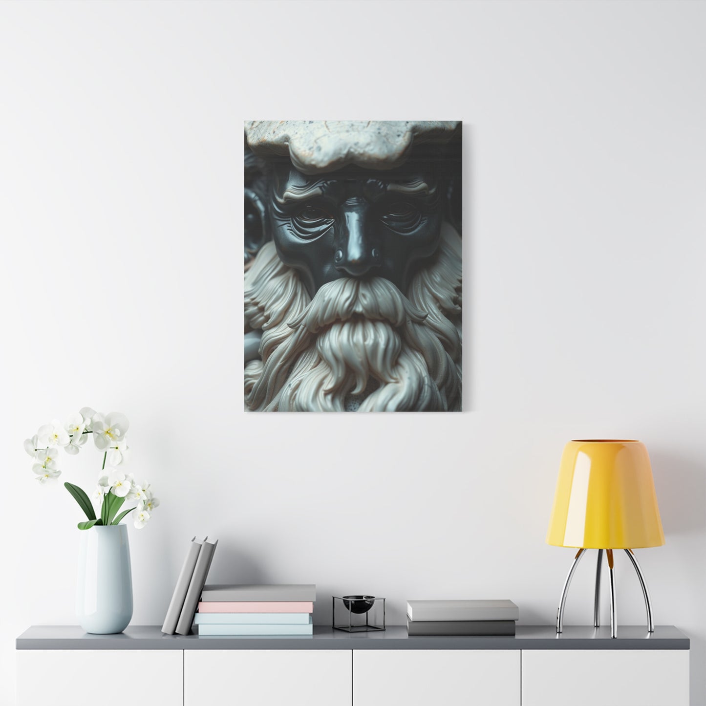 Supreme Charcoal, Onyx, and Ivory Art Collection Wall Art & Canvas Print