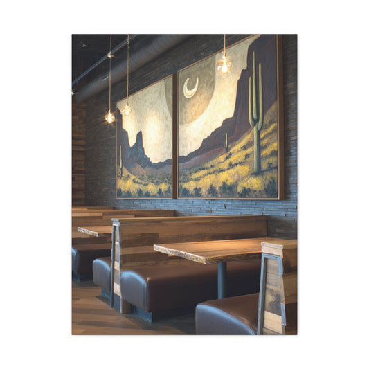 Desert Western Landscape Restaurant Wall Art & Canvas Print