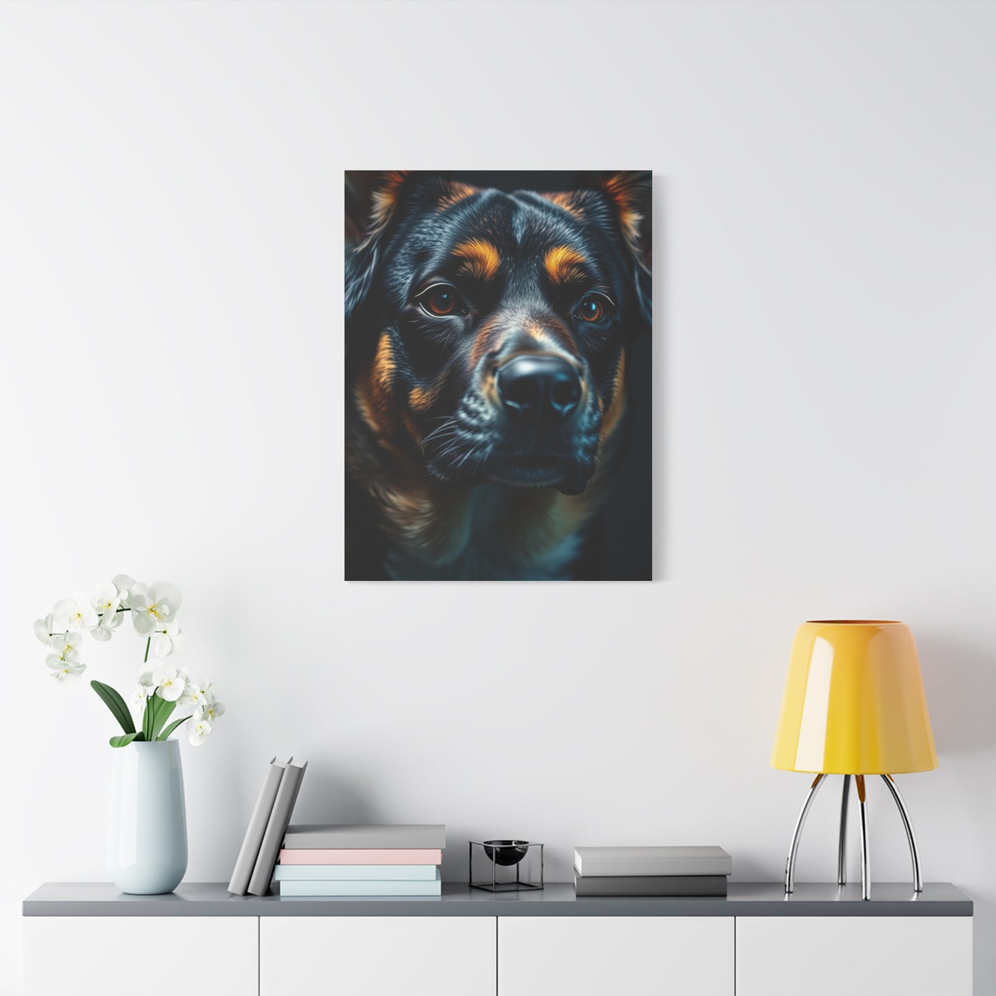 Masterpiece Black and Tan Art Vision Wall Art & Canvas Print