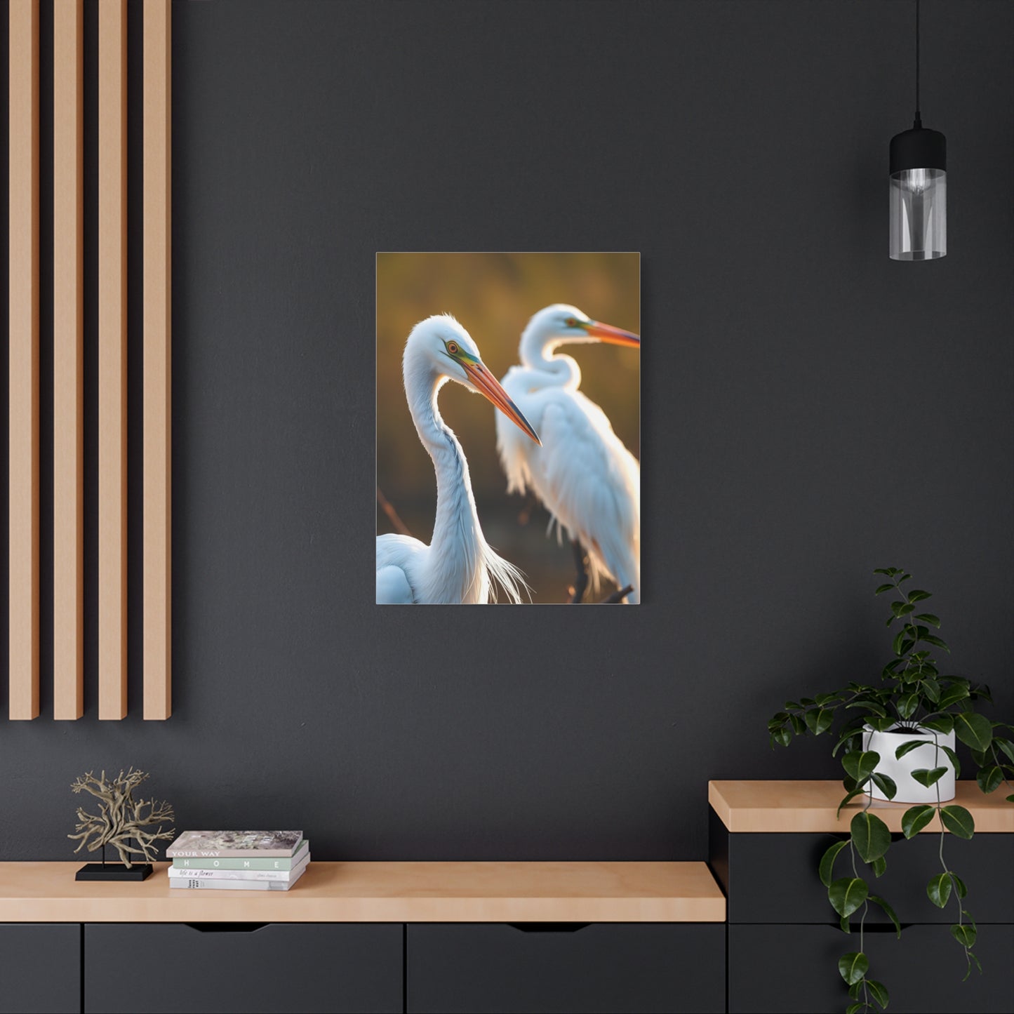 Herons and Egrets Art Luxury Canvas Wall Art & Canvas Print