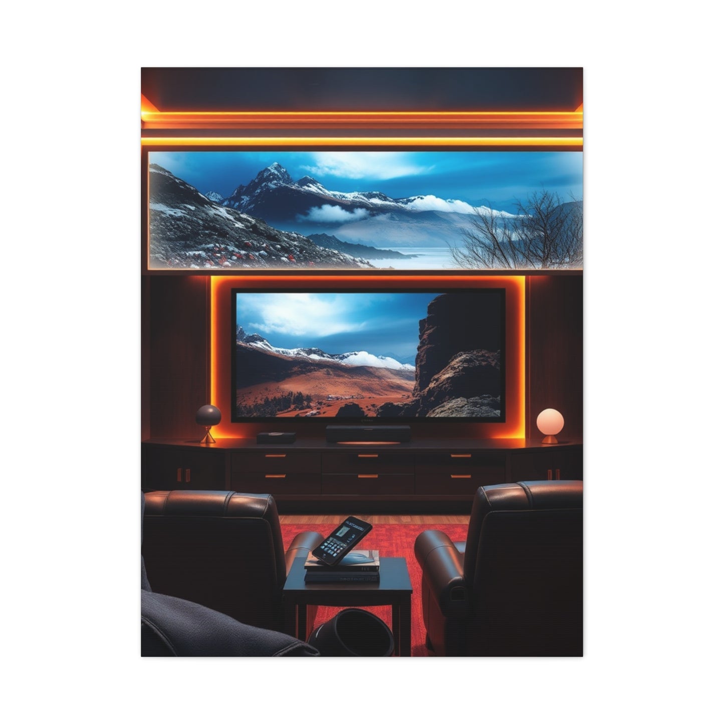 Home Theatre Decor Art Refined Canvas Wall Art & Canvas Print