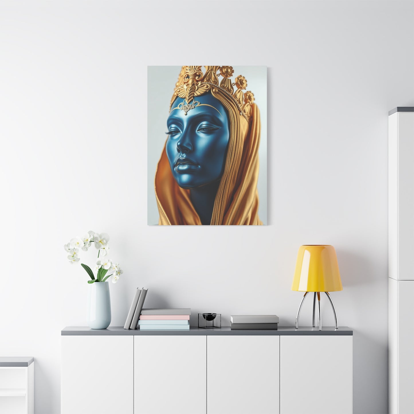 Masterpiece Blue & Gold Art Vision Wall Art & Canvas Print